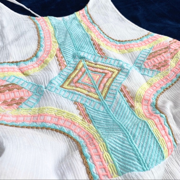 Vitamin A | sunrise embroidered ivory beach romper - Picture 5 of 7